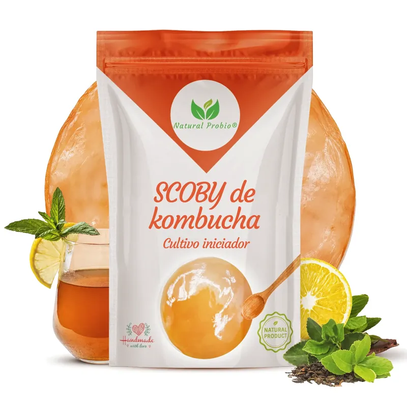 Sobre de SCOBY de kombucha vivo Natural Probio